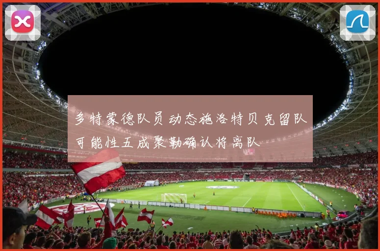 多特蒙德队员动态施洛特贝克留队可能性五成聚勒确认将离队