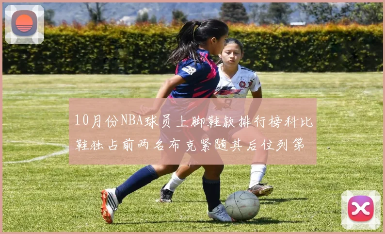 10月份NBA球员上脚鞋款排行榜科比鞋独占前两名布克紧随其后位列第四
